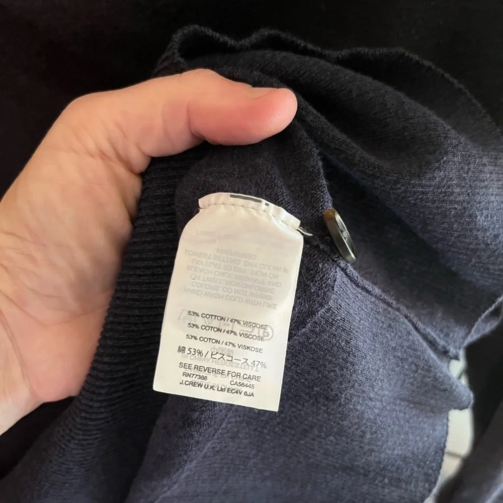 J. Crew Navy Blue Crew Neck Sweater